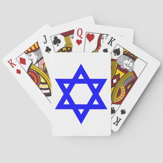 ✡︎ Joodse davidster Pokerkaarten (Achterkant)