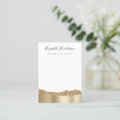 Joodse display Glitter Gold Foil Visitekaartje (Staand voorkant)