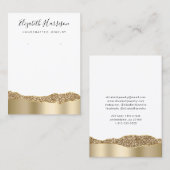 Joodse display Glitter Gold Foil Visitekaartje (Voorkant / Achterkant)