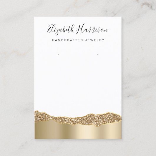 Joodse display Glitter Gold Foil Visitekaartje (Voorkant)