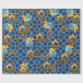 Joodse Dreidel Cadeaupapier (Vlak)