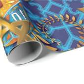 Joodse Dreidel Cadeaupapier (Rol Hoek)