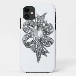Joodse en Rhinestone Faux IPhone 5 Hoesje