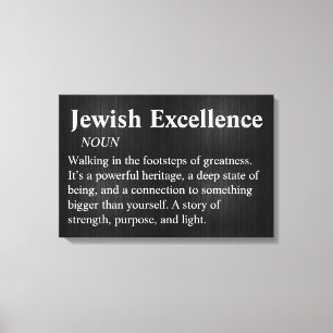 Joodse Excellentie Moderne Minimalistische Muurkun Canvas Afdruk