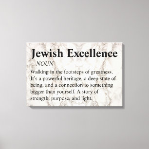 Joodse excellentie moderne minimalistische wandkun canvas afdruk