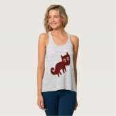 Joodse Eyes Red Fox of Cat Nazca Lines Tanktop (Volledige Voorkant)
