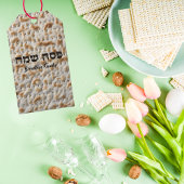 Joodse feestdag Hebreeuws Happay Pascha Matzah Cadeaulabel