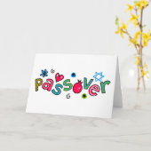 Joodse Festival van Passover Text Greeting Kaart (Gele Bloem)