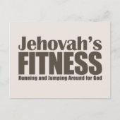 Joodse fitness briefkaart (Voorkant)