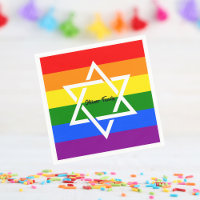 Joodse Gay Regenboog Vlag Ster van David