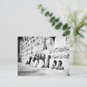 Joodse gebeden in de Westerne muur, Jeruzalem Briefkaart (Staand voorkant)