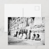 Joodse gebeden in de Westerne muur, Jeruzalem Briefkaart (Voorkant / Achterkant)