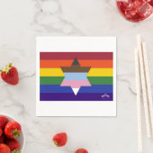 Joodse Inclusieve Pride Flag servetten (Insitu)