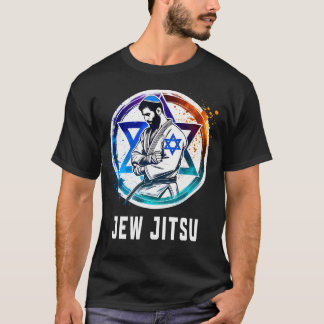 Joodse Jitsu Grappige Joodse Vechtkunst Bjj Brazil T-shirt
