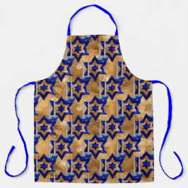 Joodse kandelaars-en-snars schort