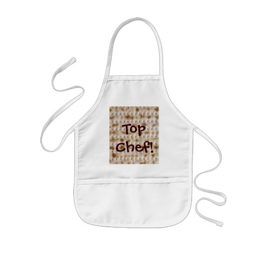 Joodse Kinderen Matzoh Passover Top Chef Bib Apron Kinder Schort (Voorkant)