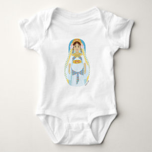 Joodse koningin Esther Matryoshka Baby Bodysuit