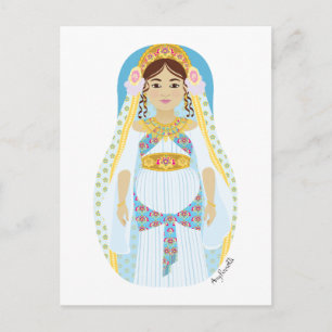 Joodse koningin Esther Matryoshka Briefkaart