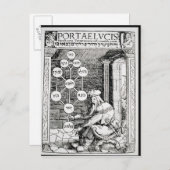 Joodse kool met een sephiroth briefkaart (Voorkant / Achterkant)