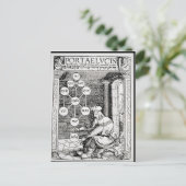 Joodse kool met een sephiroth briefkaart (Staand voorkant)