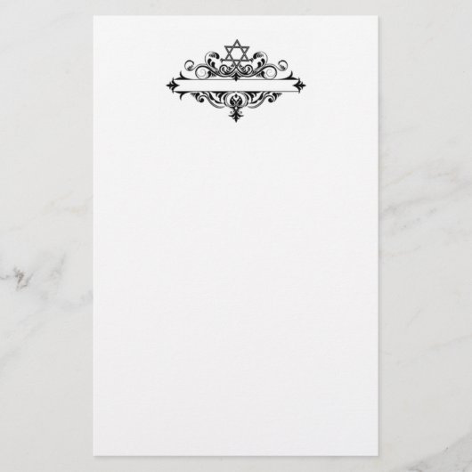 joodse koptekst briefpapier (Voorkant)