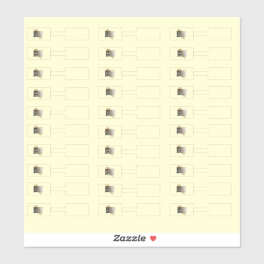 Joodse Labels Cream Logo 30 Sticker (Vel)