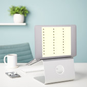 Joodse Labels Cream Logo 30 Sticker (Laptop op bureau)