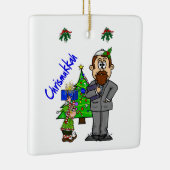 Joodse Man Elf Chrismukkah Ornament (Rechts)
