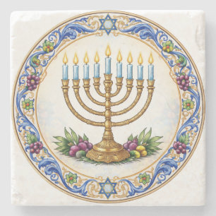 Joodse marmeren onderzetter