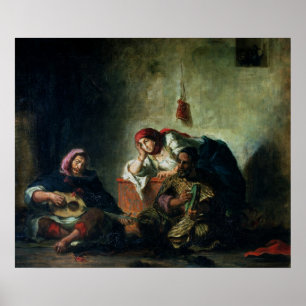 Joodse muzikanten in Mogador, 1847 Poster