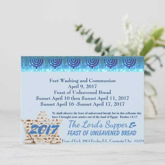 Joodse passover (Staand voorkant)