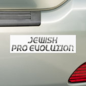 Joodse Pro Evolution Bumpersticker (Op auto)