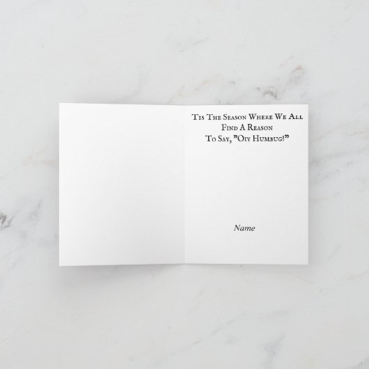 Joodse render met Wreaten Chrismukkah Kaart (Binnen)