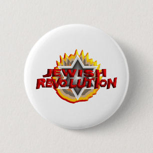 Joodse revolutie ronde button 5,7 cm