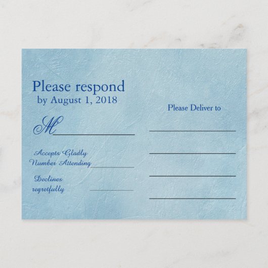 Joodse RSVP-ster van David Uitnodiging Briefkaart (Achterkant)