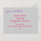 Joodse Show Uitnodiging (Achterkant)