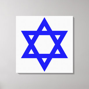 ✡︎ Joodse ster van David Canvas Afdruk
