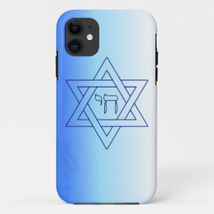 Joodse Ster Van David Hebreeuwse Chai iPhone 11 Hoesje