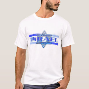 Joodse ster van David Israel Blue en White T-shirt