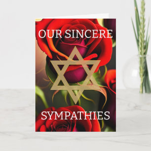 Joodse Sympathie Kaart - Rode Rozen
