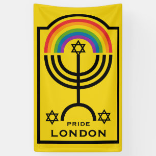 Joodse trots LGBTQ Spandoek