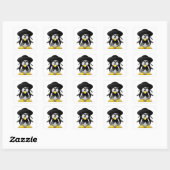 Joodse Tux (Linux Tux) Vierkante Sticker (Vel)