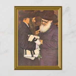 joodse vintage-afbeelding briefkaart