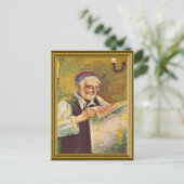 joodse vintage-afbeelding briefkaart (Staand voorkant)