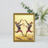 joodse vintage-afbeelding briefkaart (Staand voorkant)