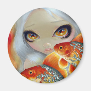 "Joodse vis:  Silver and Gold" Magnet Magneet