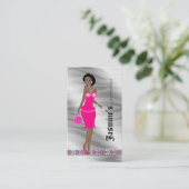 Joodse Visitekaartje Afrikaanse Amerikaanse Zebra  (Staand voorkant)