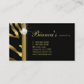 Joodse Visitekaartje Zebra Gold Diamonds (Achterkant)