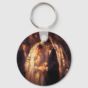 joodse weddenschappen schilderen door aanhangers sleutelhanger