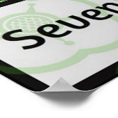 Joodse zevenwijdige weduwenboom van Life Hamsa Poster (Hoek)